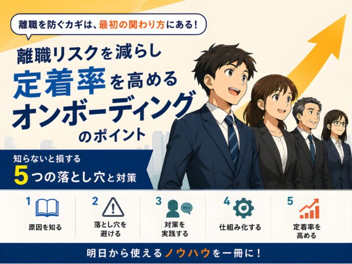 【マンガでわかる!】離職リスクを減らし定着率を高めるオンボーディングのポイント — 知らないと損する5つの落とし穴と対策 —